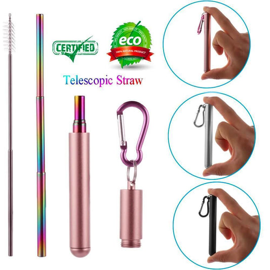 Reusable Telescopic Eco-friendly Straw - BUY 2 FREE SHIPPING